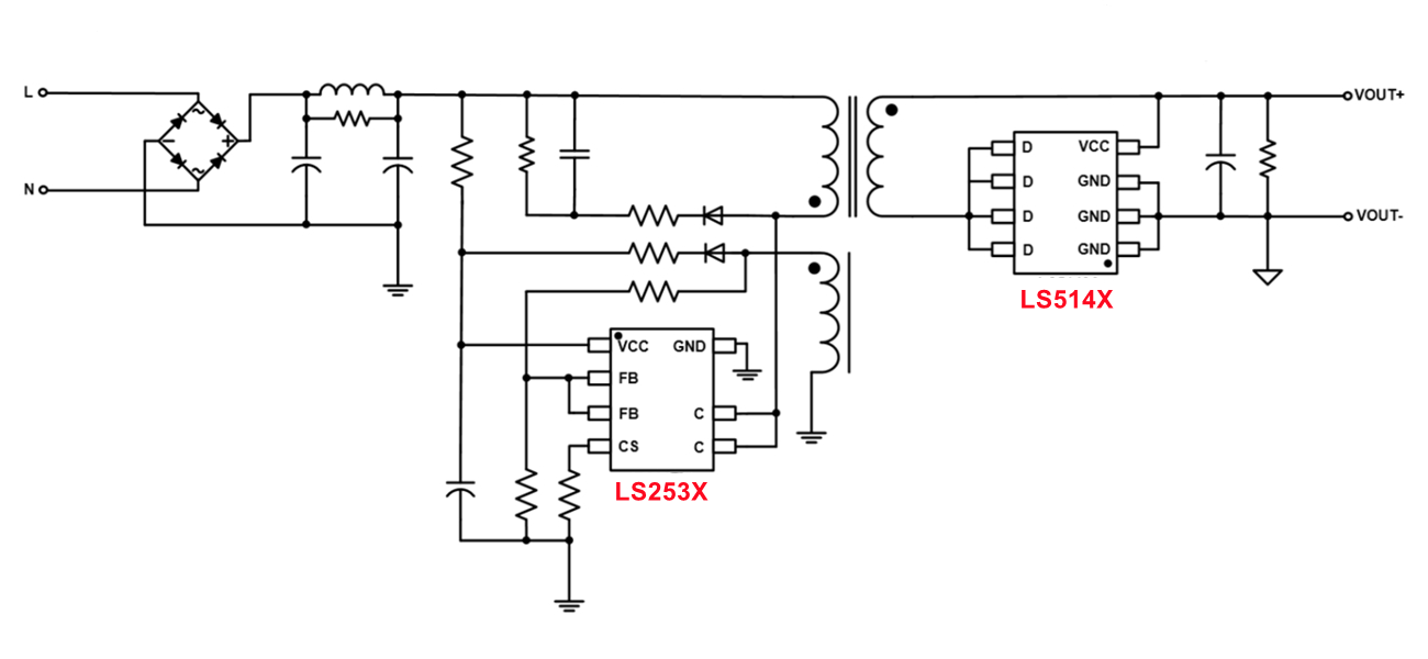 LS253X：經典可靠，5w~12w合封方案